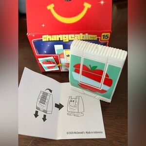 McDonald's Happy Meal 2026 CHANGEABLES Galla Apple #15 NEW IN BOX Toy In-Hand